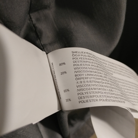 NWT Gray State of Being Phoebe Pea Coat - Picture 7 of 8